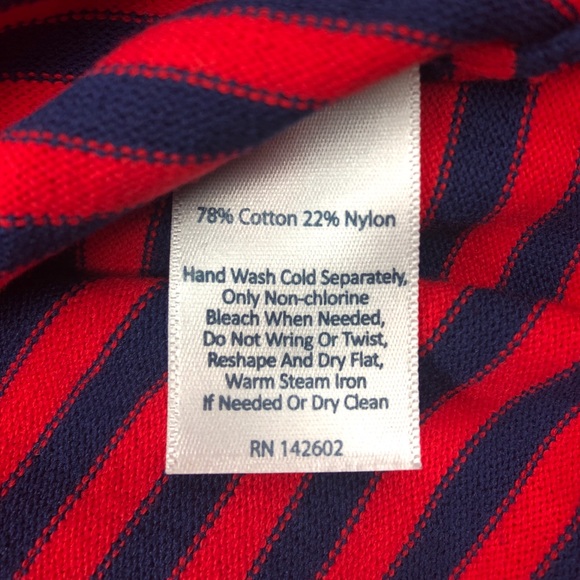 NWT Sail to Sable Size M Navy Red Striped Dress with Bell Sleeves - Picture 3 of 5